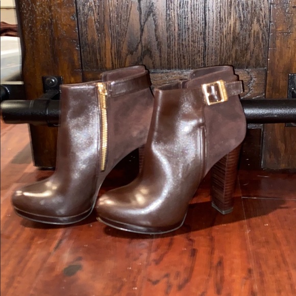 MICHAEL Michael Kors Leather High Heel Boots 71/2 - Picture 14 of 15